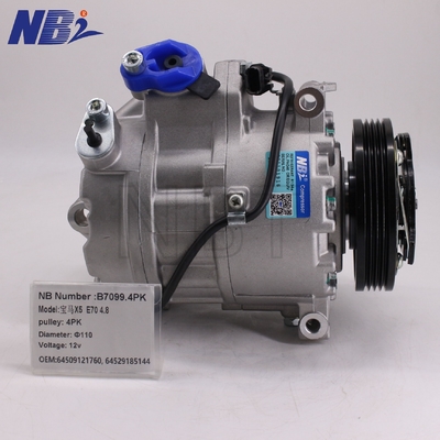 Για BMW X5 E70 4.8 Νέο τροχαίο 4PK 110 Διαμέτρου 12V Πρόταση OEM 64509121760,64529185144 Αεροσυμπιεστές
